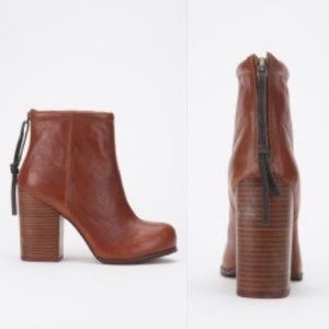 Jeffrey Campbell Brown Leather Booties